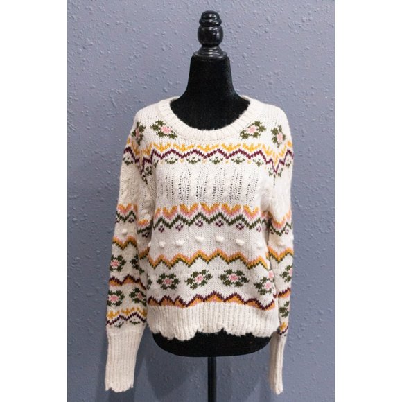 Philosophy Sweaters - Philosophy Chunky Wool Blend Sweater, Size Medium